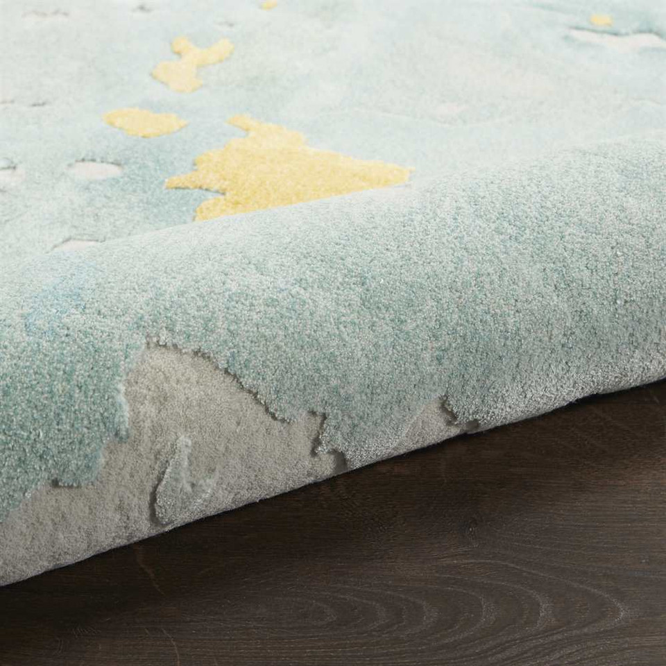 Prismatic PRS26 Seafoam Gold Wool Rug