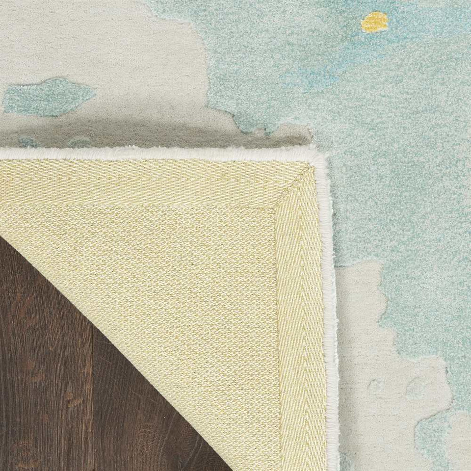Prismatic PRS26 Seafoam Gold Wool Rug