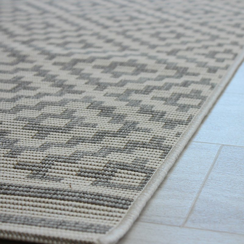 Outdoor Rug Patio Diamond Grey 80x150cm