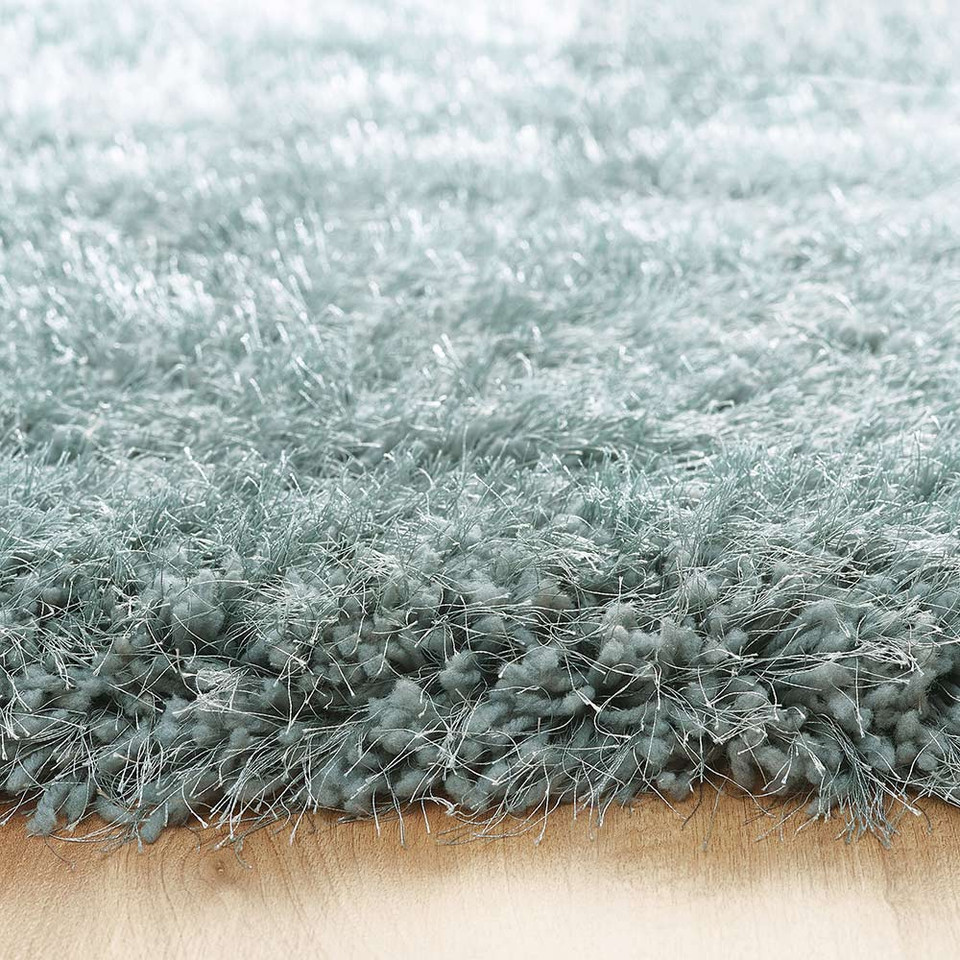 Origins Extravagance New Blue Thick Shaggy Rug 80x150cm