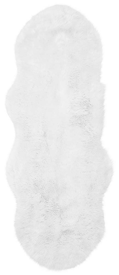 Auckland Luxury Faux Sheepskin Rug White