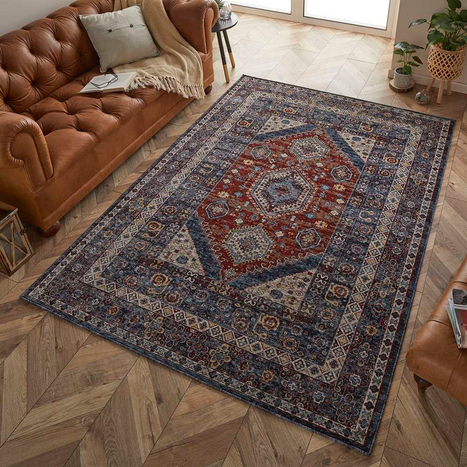 Sarouk Traditional Red Rug 8022E 160x235cm