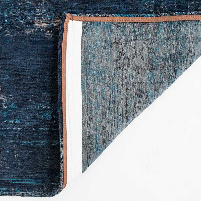 Medallion Blue Night 8254 Indoor Outdoor Washable Eco Rug