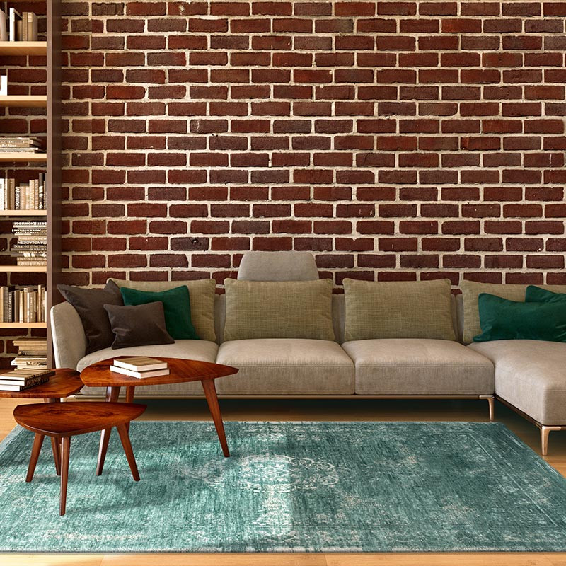Medallion Jade 8258 Indoor Outdoor Washable Eco Rug