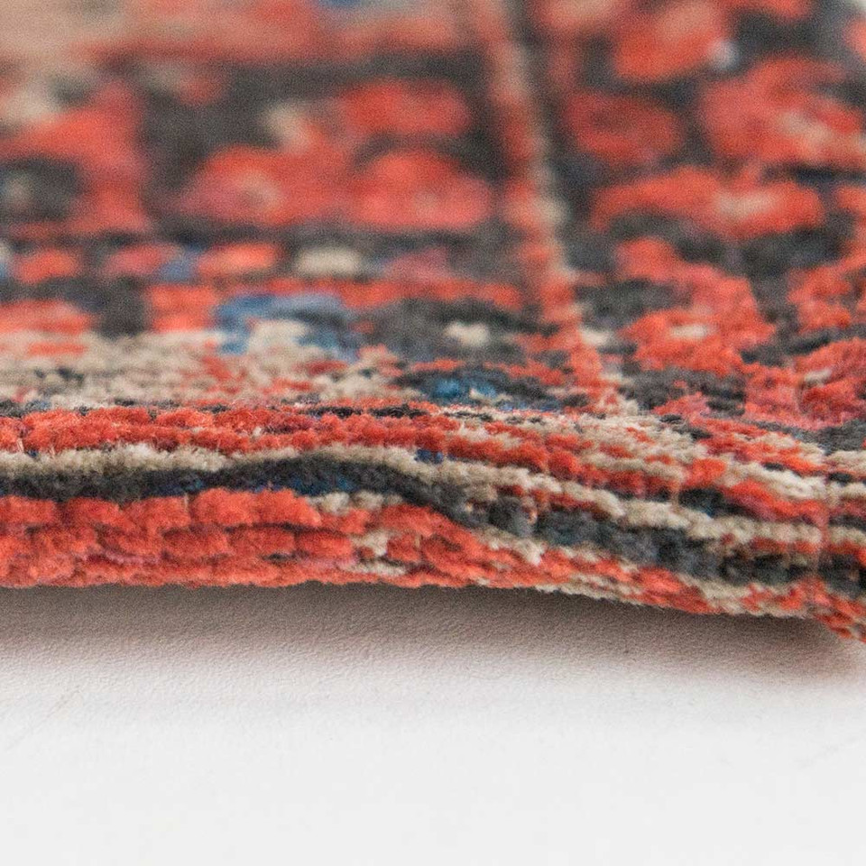 Hadschlu Red Brick Antique 8719 Indoor Outdoor Washable Eco Rug