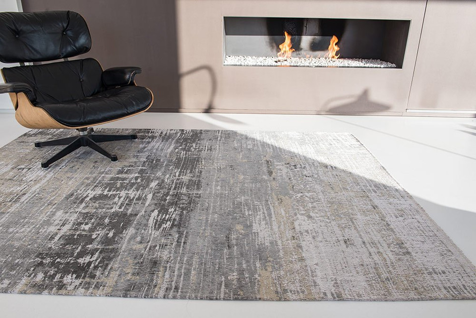 Atlantic Streaks Coney Grey 8716 Indoor Outdoor Washable Eco Rug