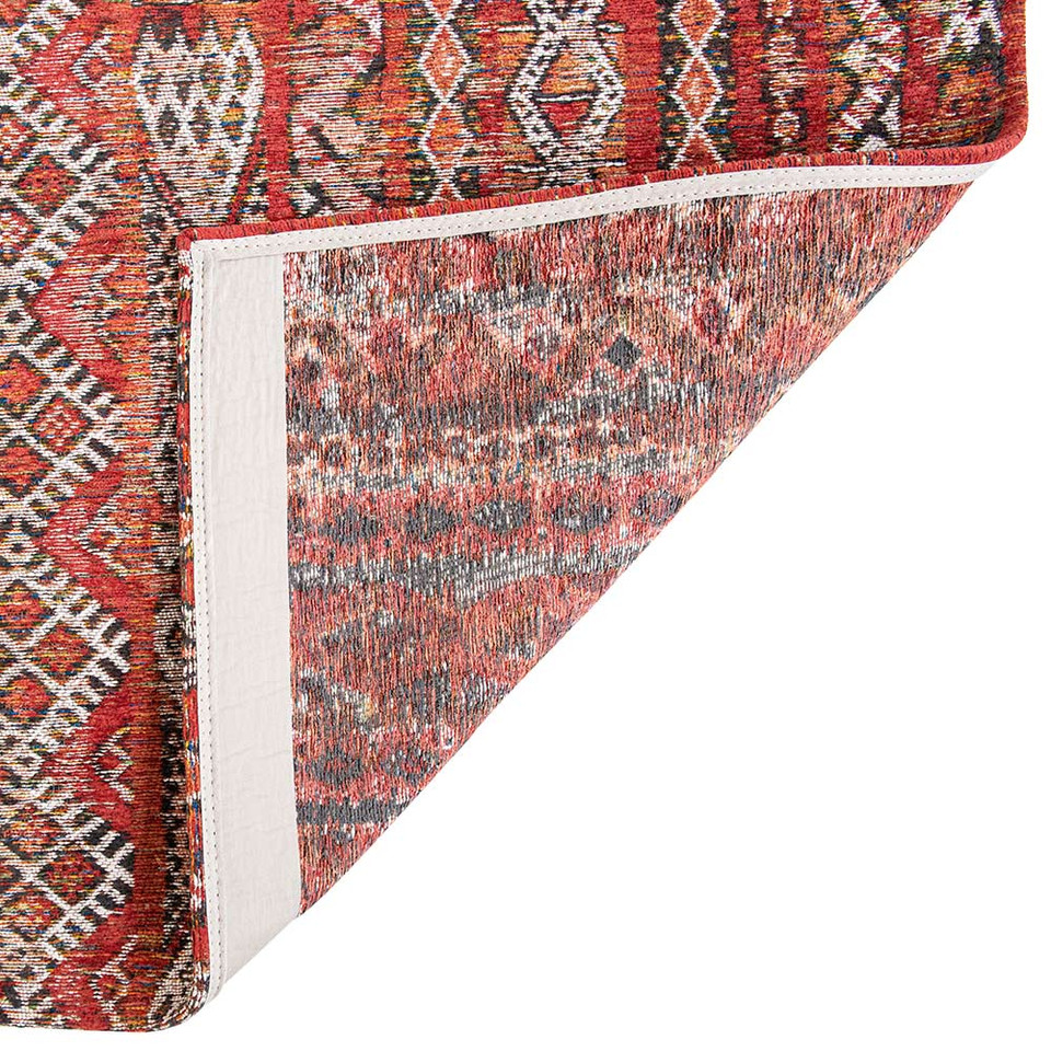 Kilim Fez Red 9115 Indoor Outdoor Washable Eco Rug