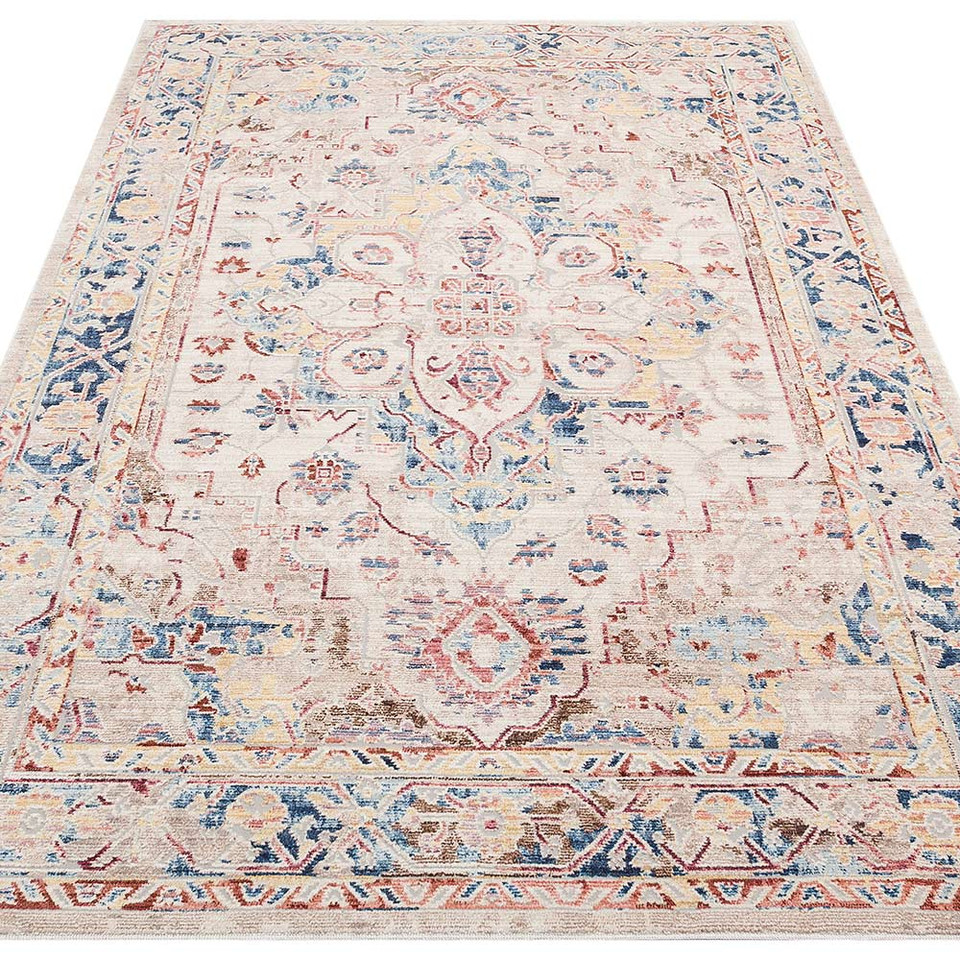 Heritage HRTG101 Ivory Multi Rug by Concept Looms