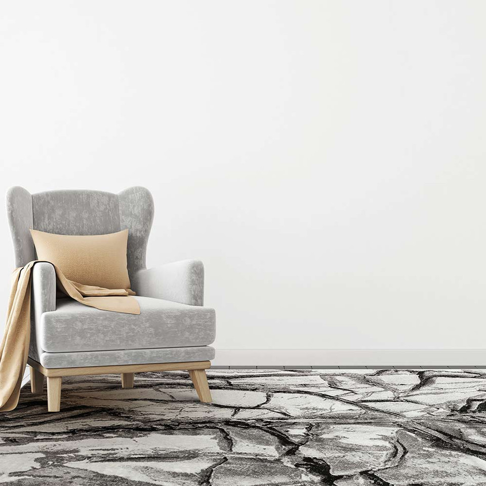 Blaze BLZ07 Silver Grey Rug by Concept Looms