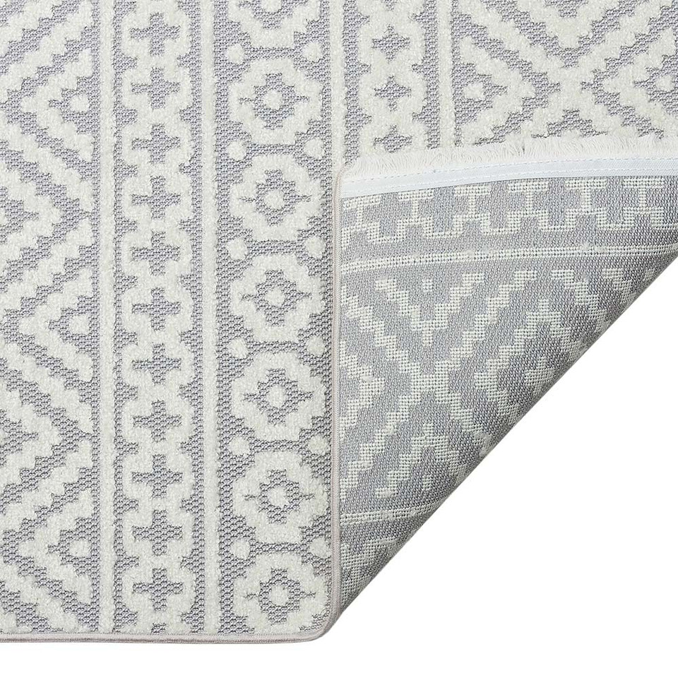 Jazz Indoor Outdoor JAZ04 Silver Rug by Concept Looms