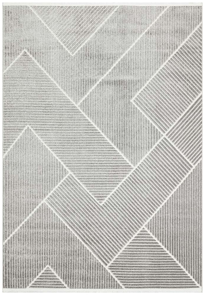 Jazz Indoor Outdoor JAZ17 Silver Rug by Concept Looms