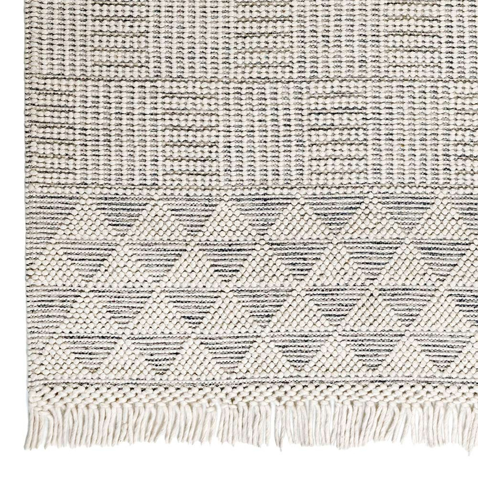 Anya Anya01 Natural Flatweave Geo Rug
