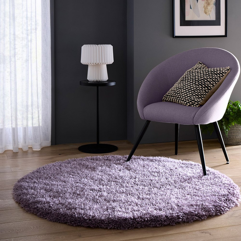 Origins Chicago Lavender Thick Shaggy Rug