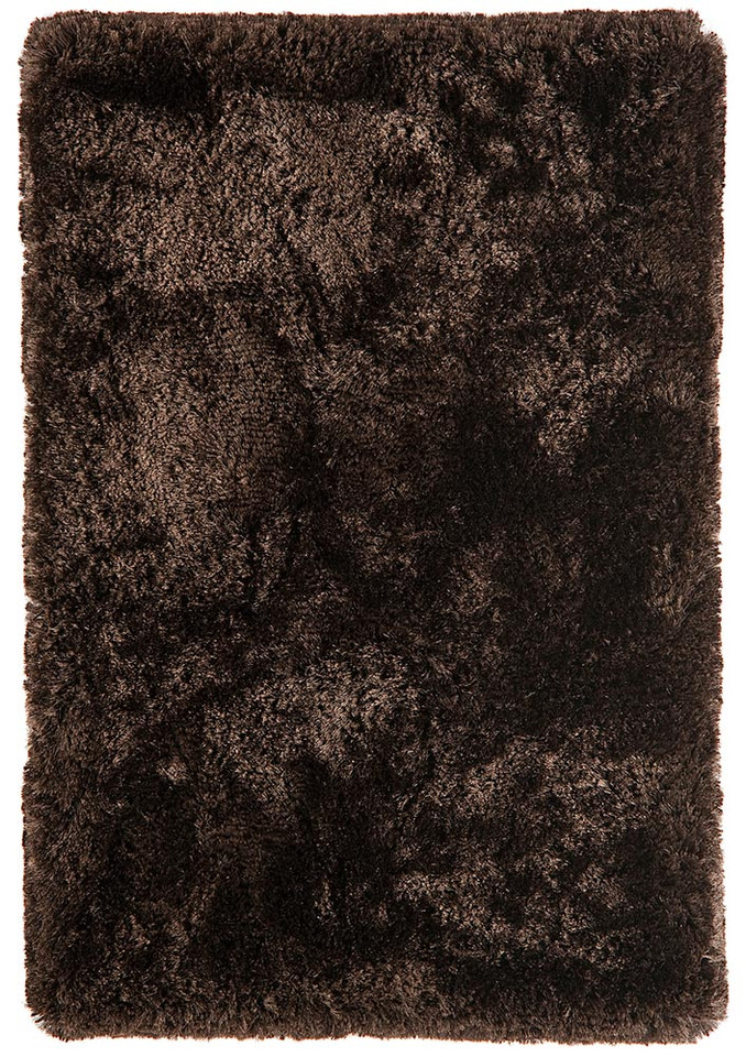 Ultra Thick Plush Shaggy Rug Chocolate Brown