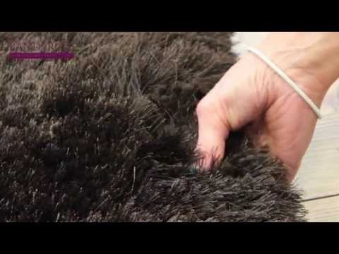 Ultra Thick Plush Shaggy Rug Chocolate Brown