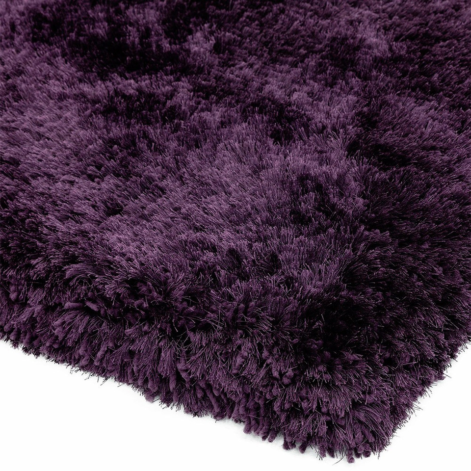 Ultra Thick Plush Shaggy Rug Purple