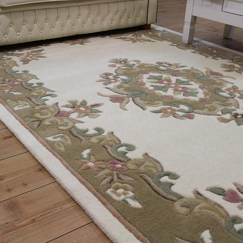Royal Aubusson cream beige rug