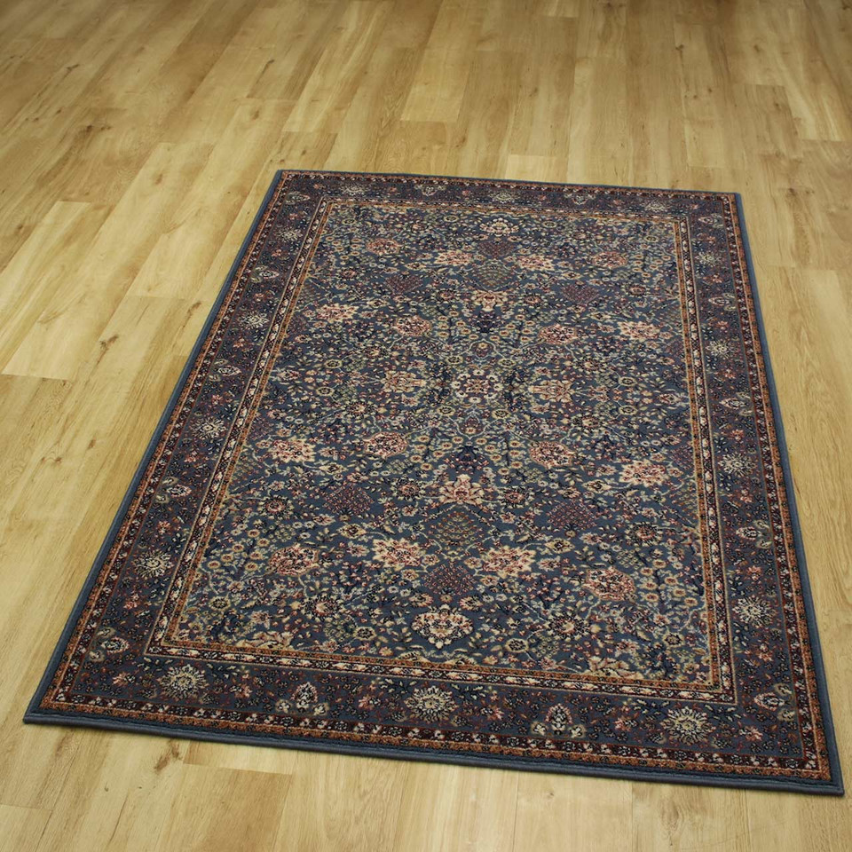 Kashqai Pastel Blue Wool Rug
