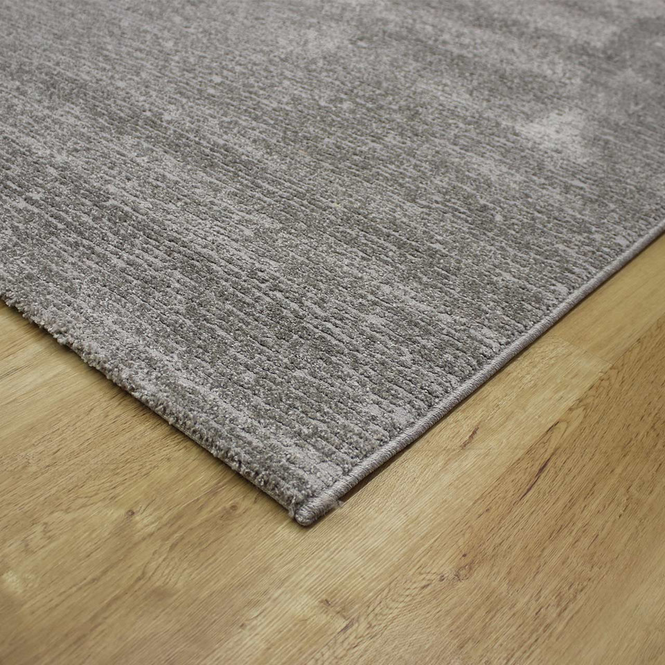 Geo Grey Plain Rug