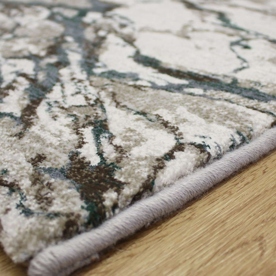 Quartz Cloud Metallic Aqua Rug