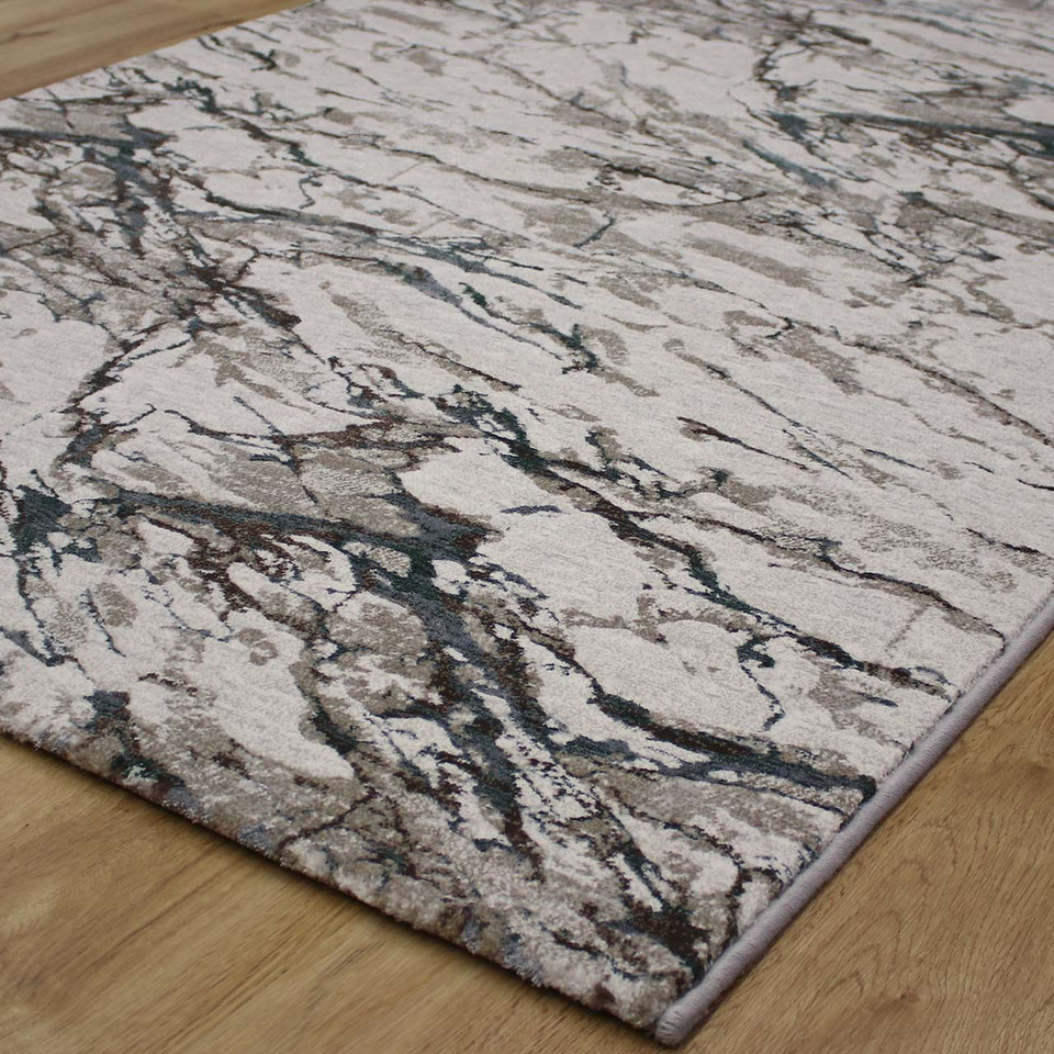 Quartz Cloud Metallic Aqua Rug