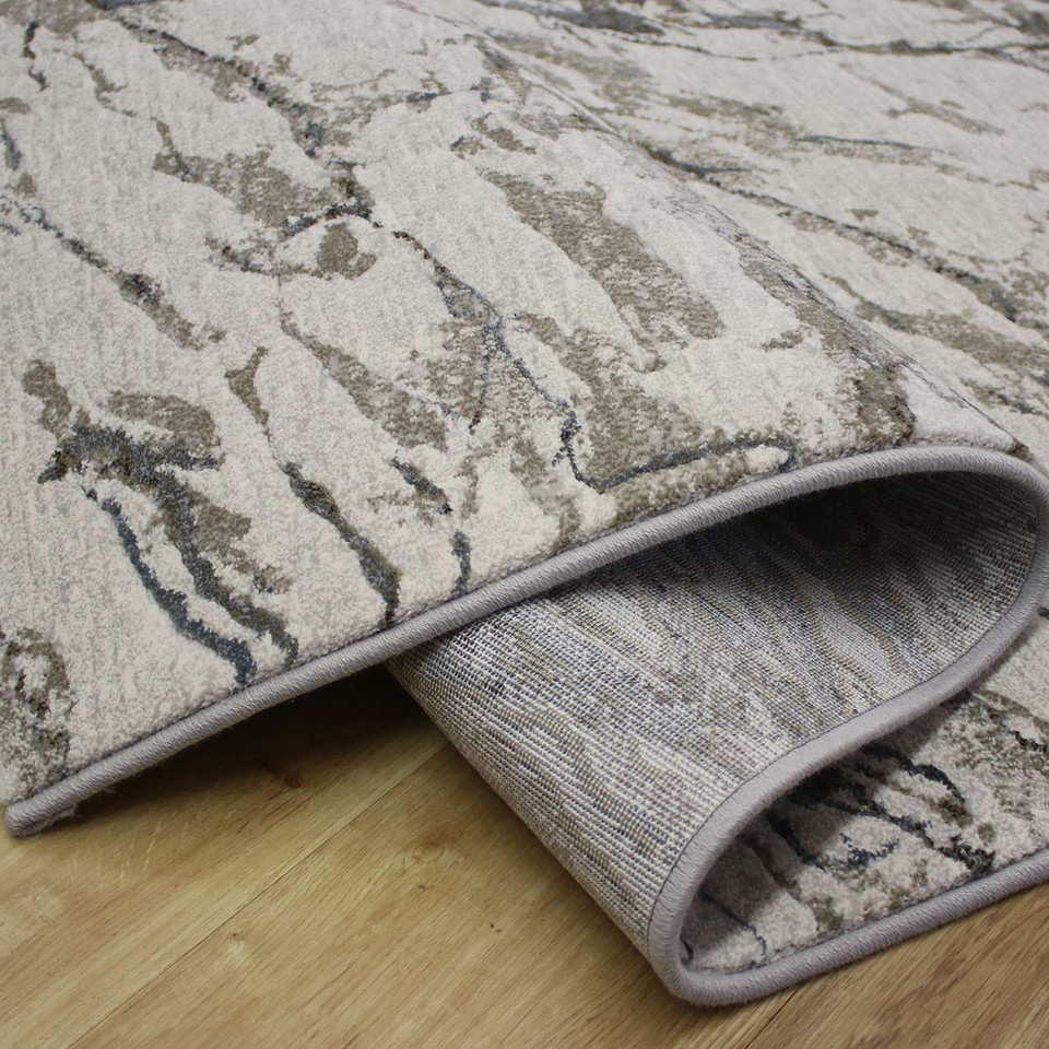 Quartz Cloud Metallic Silver Rug