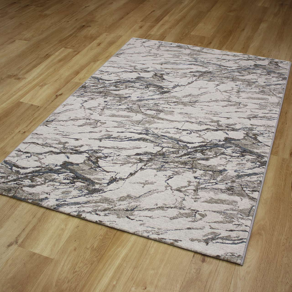 Quartz Cloud Metallic Silver Rug