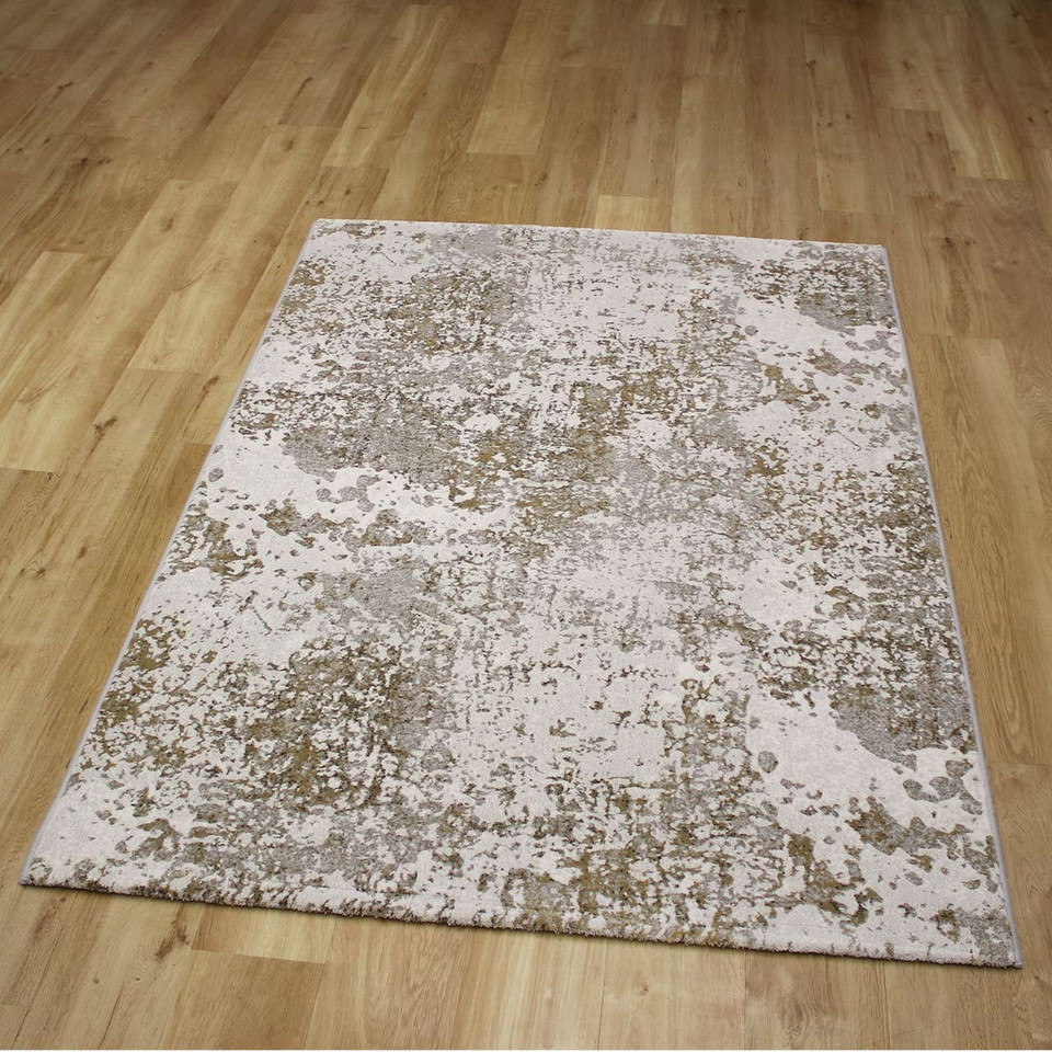 Quartz Dust Metallic Gold Rug