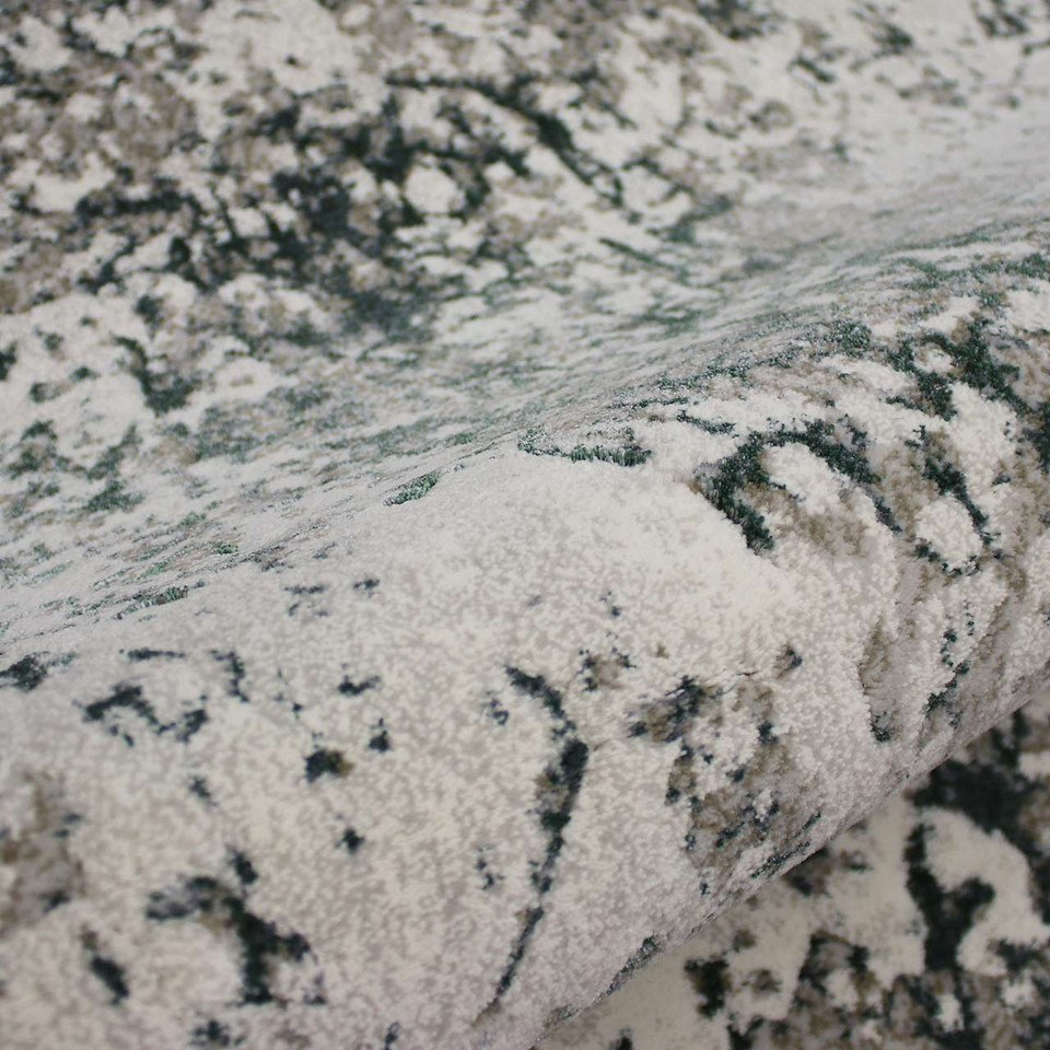 Quartz Dust Metallic Green Rug