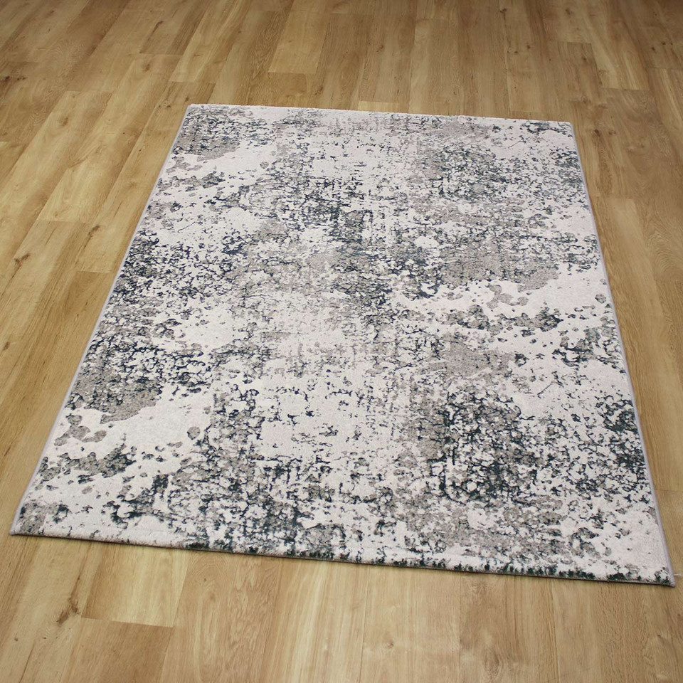 Quartz Dust Metallic Green Rug