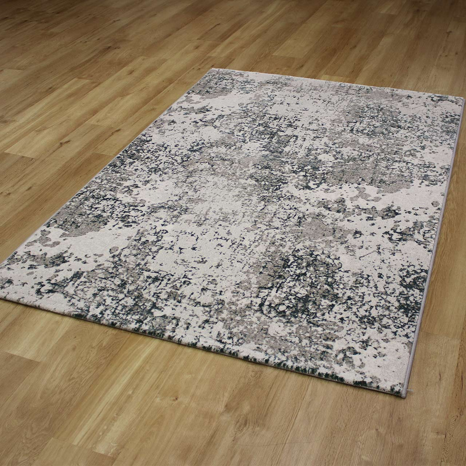 Quartz Dust Metallic Green Rug