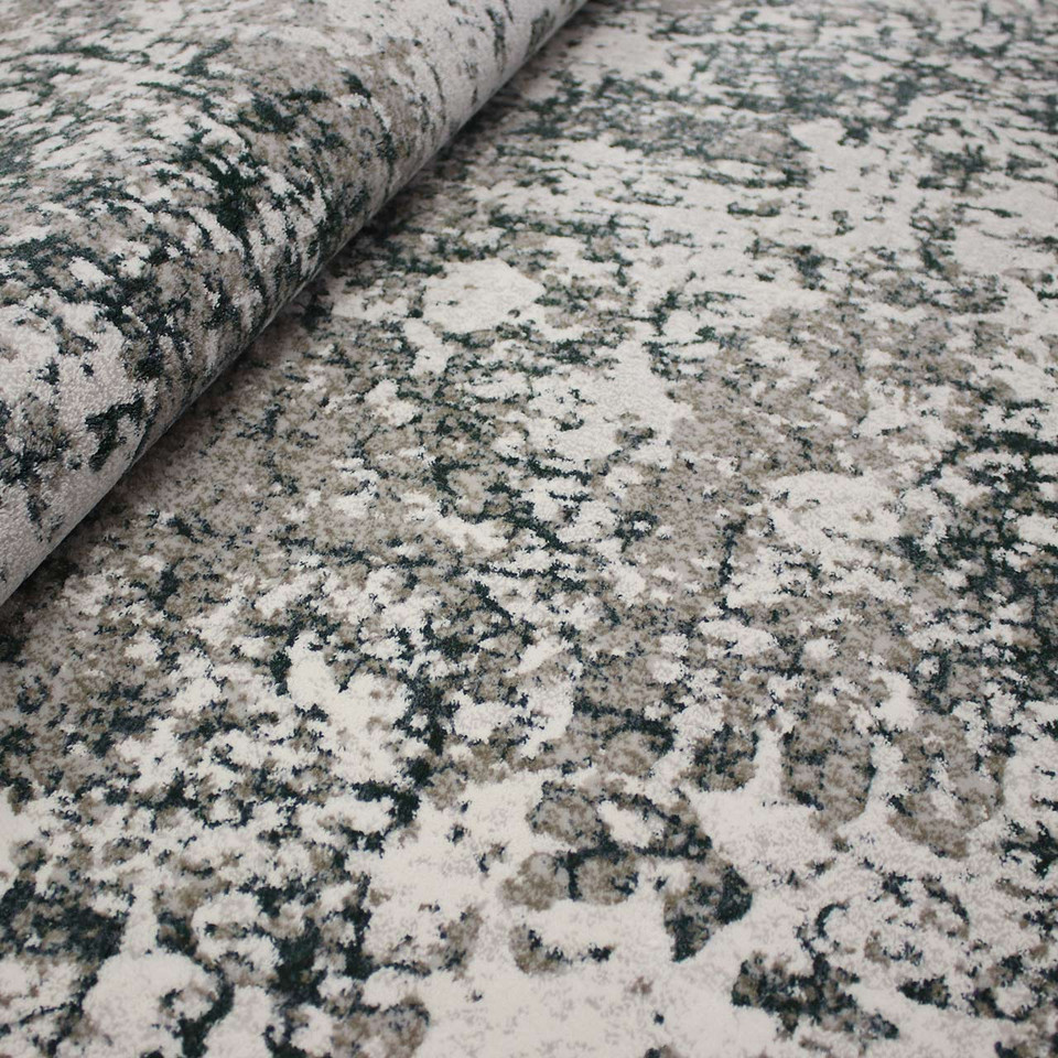 Quartz Dust Metallic Green Rug