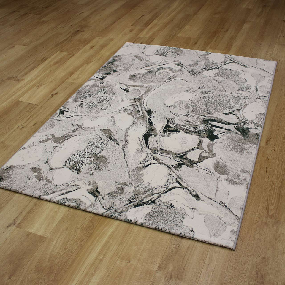 Quartz Marble Metallic Green Rug
