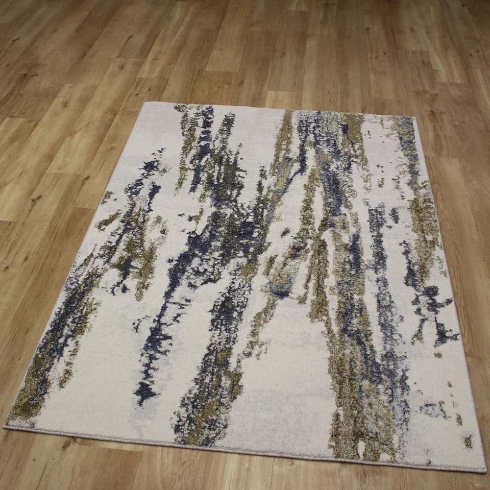 Stella Metallic Silver Gold Stylish Rug