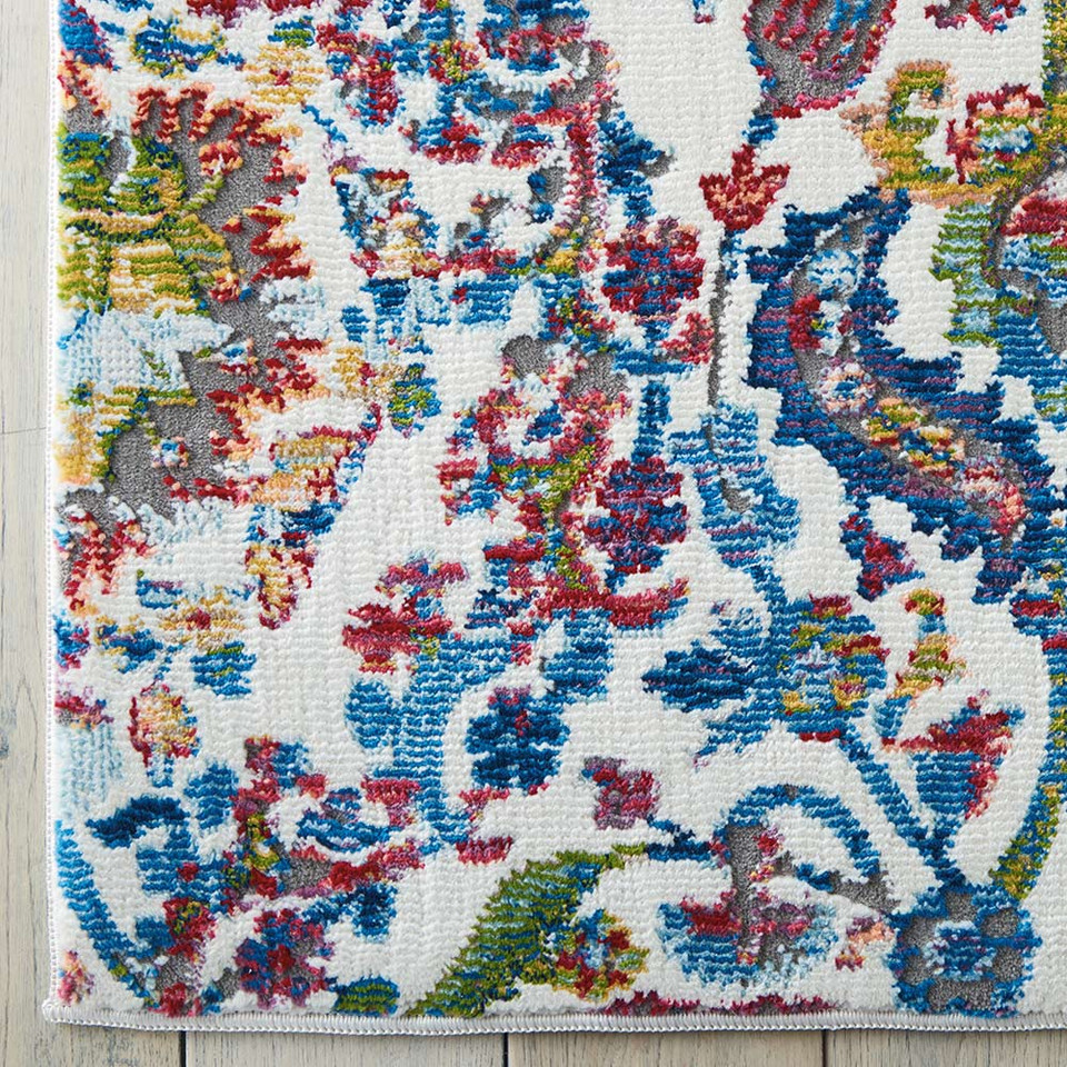 On Sale Ankara Global Rug ANR06 Vintage Ivory Blue 71x244cm