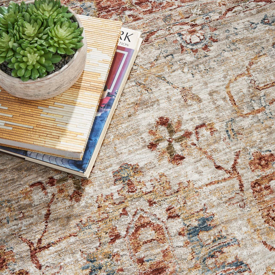 Sahar Distressed Vintage Ivory Rug SHR02