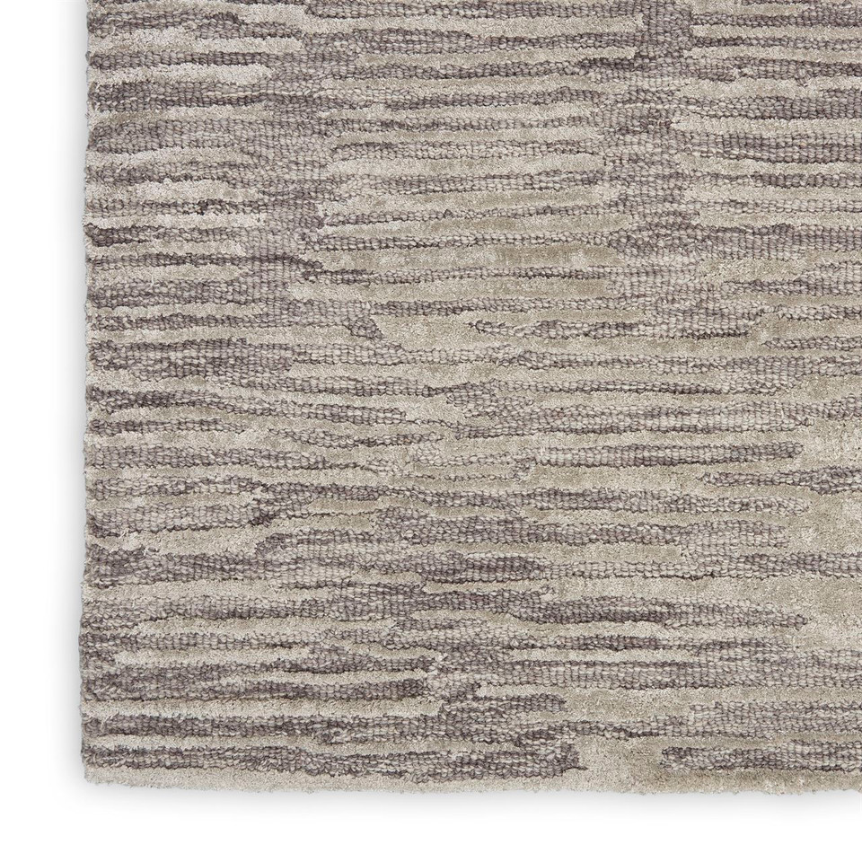 Calvin Klein Linear Stylish Grey Rug