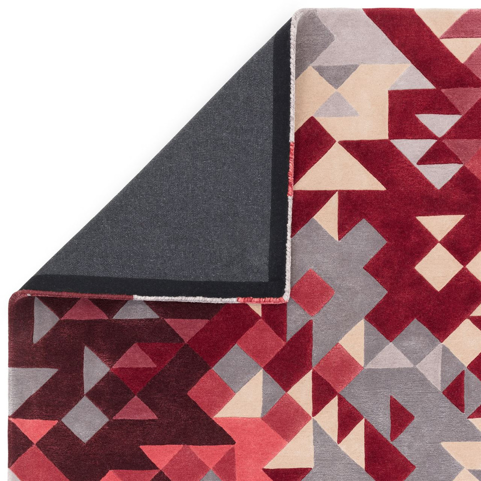 Enigma Wool Rug Red Multi Geometric