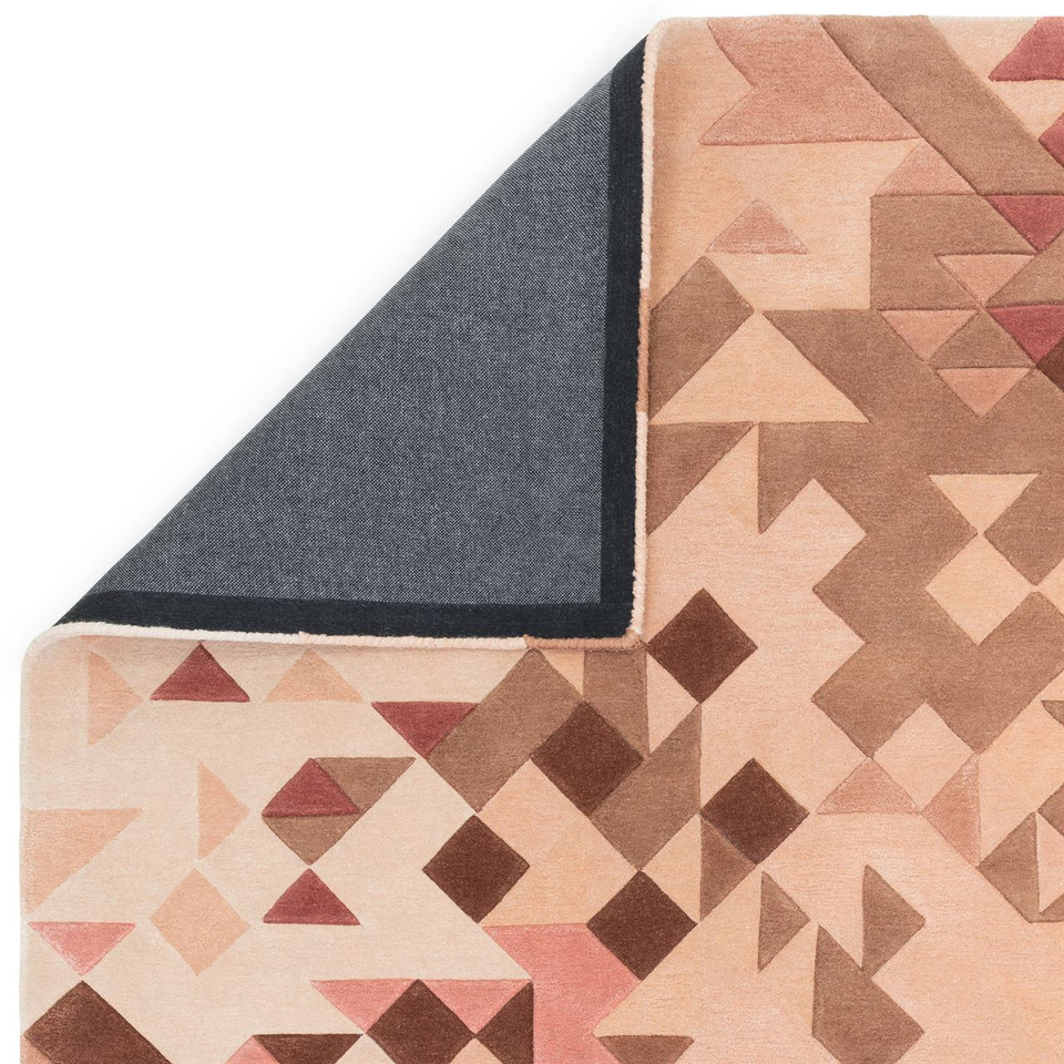 Enigma Wool Rug Rose Multi Geometric