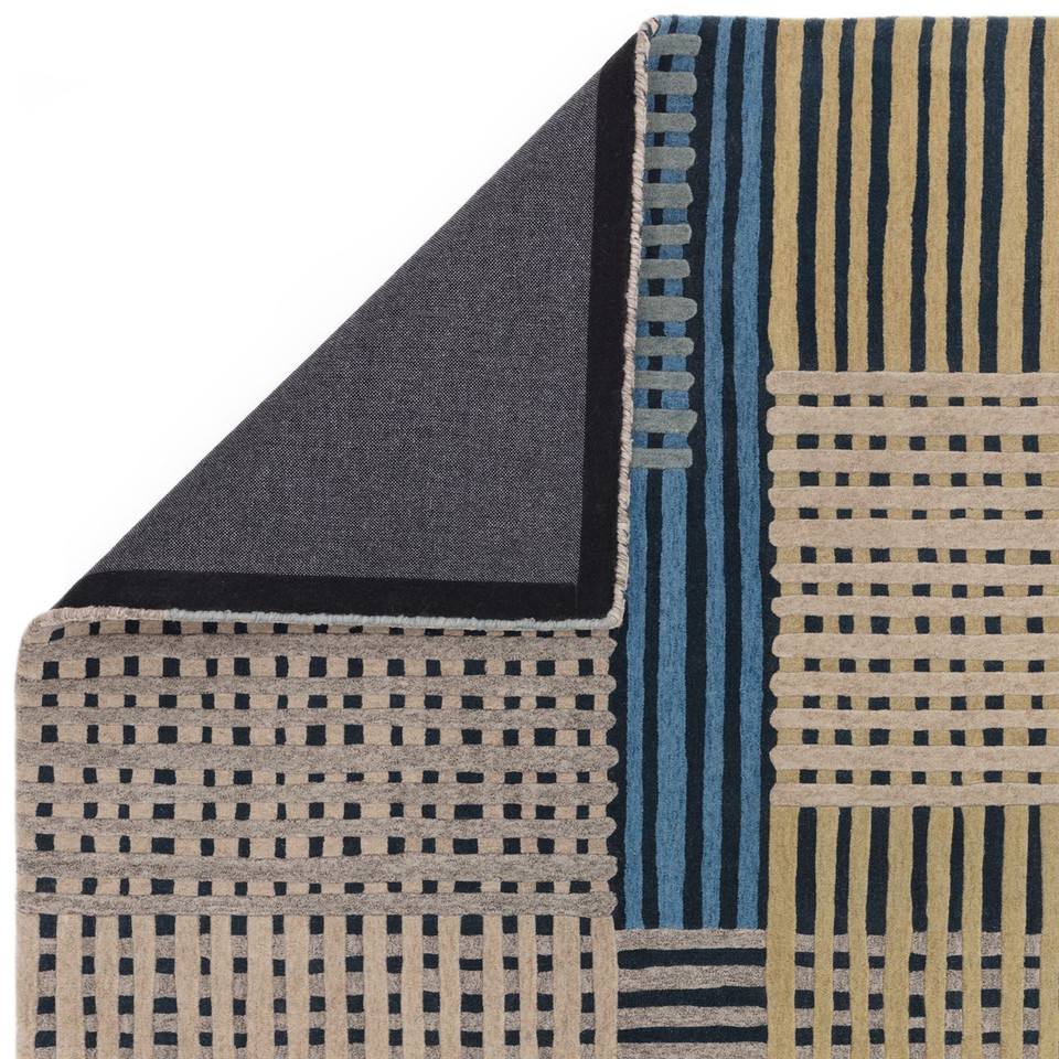 Aspect Wool Rug Modern Blue Multi