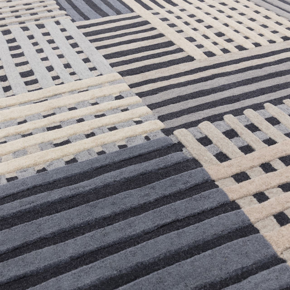 Aspect Wool Rug Modern Grey Multi