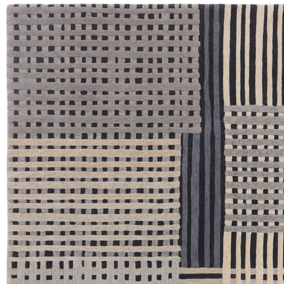 Aspect Wool Rug Modern Grey Multi