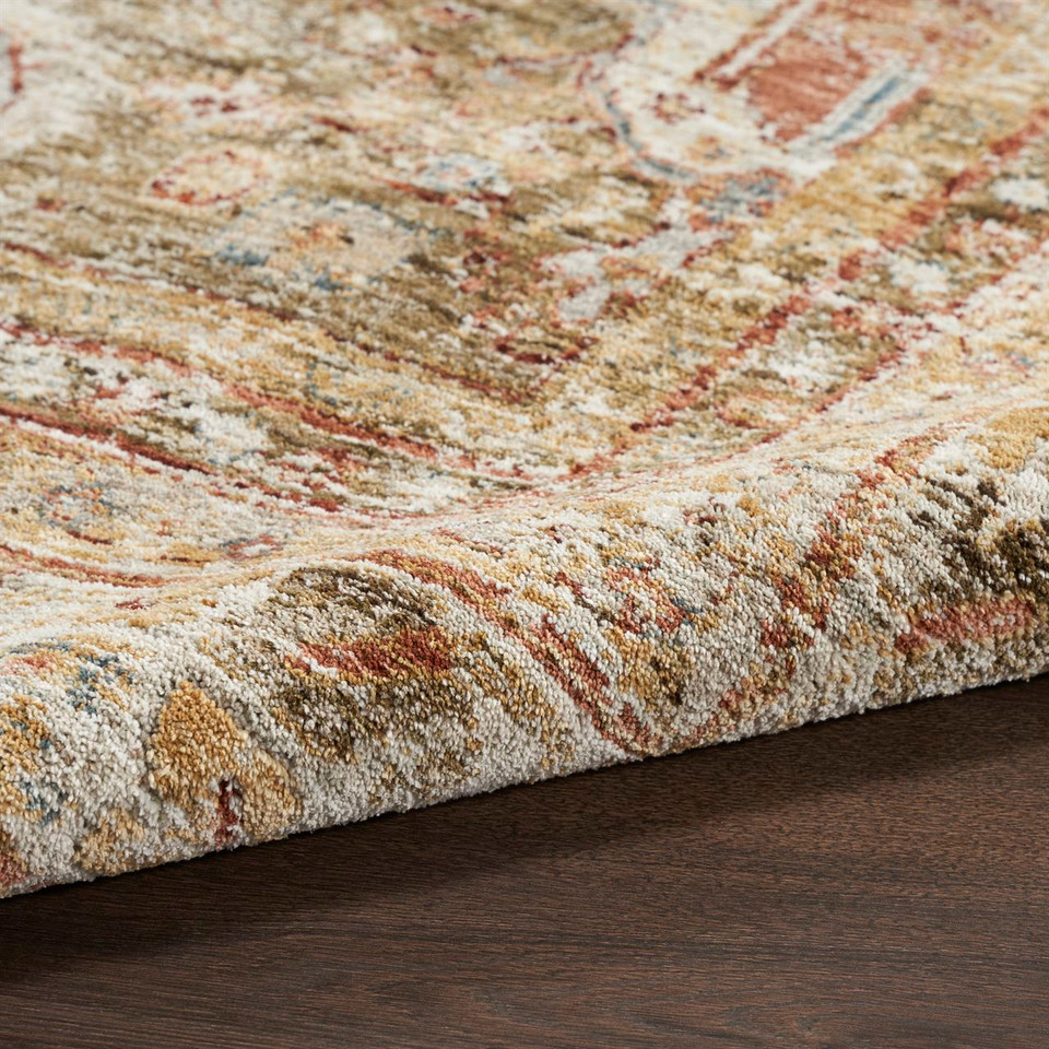 Sahar Distressed Vintage Green Rug SHR01