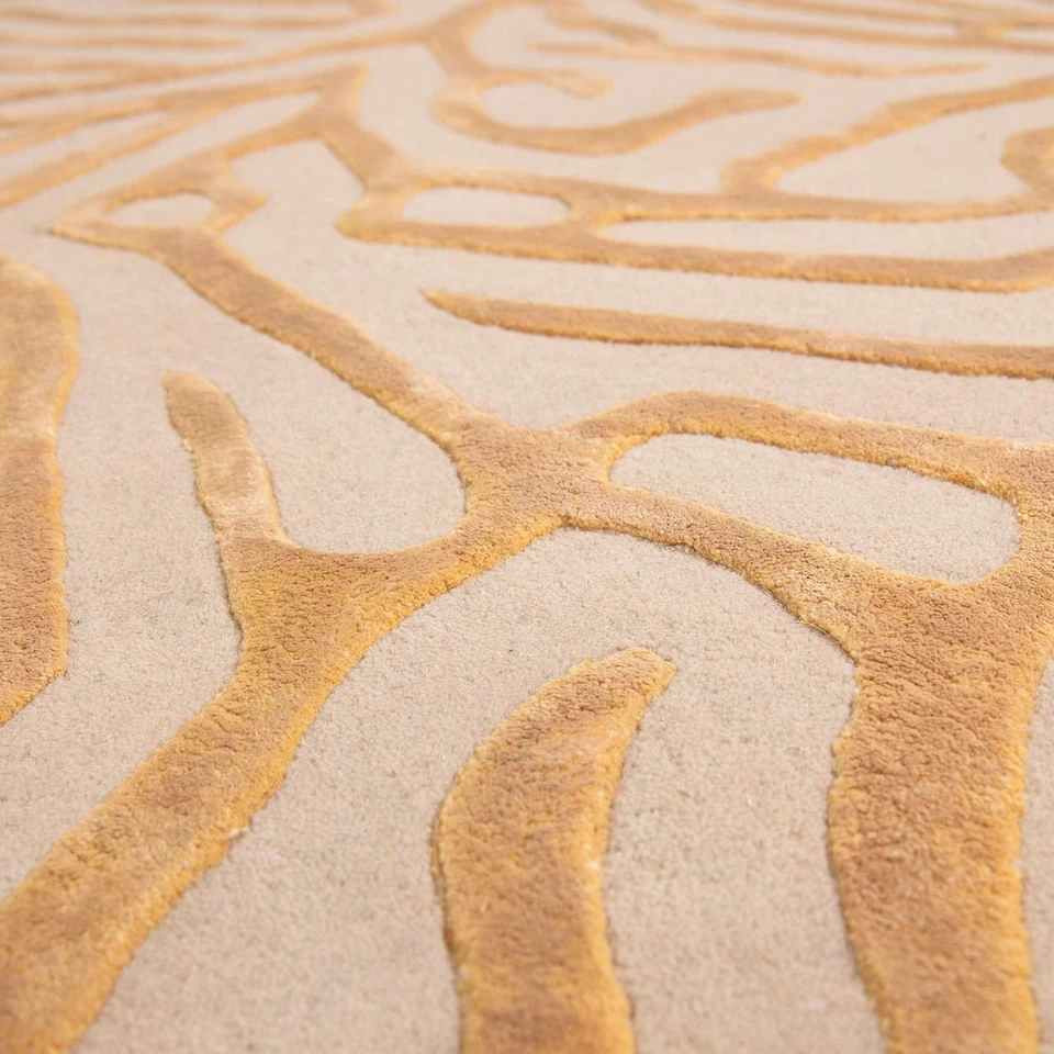 Katherine Carnaby Coral Gold Wool Rug