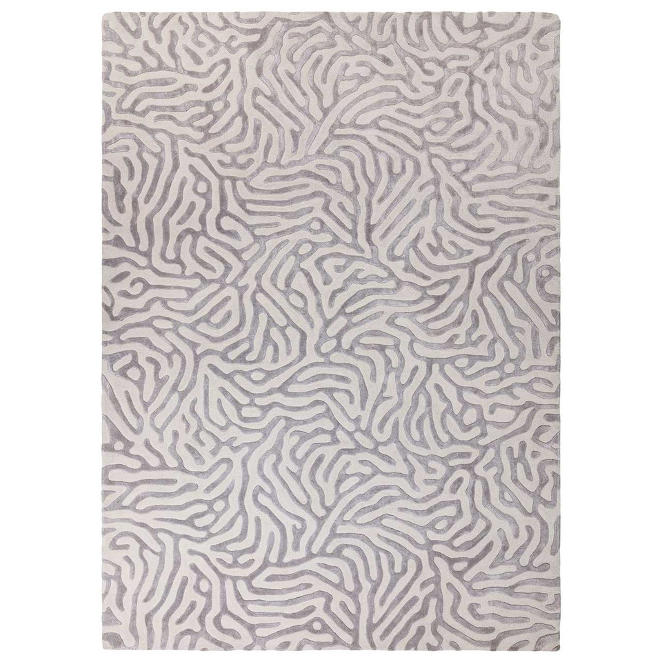 Katherine Carnaby Coral Silver Wool Rug