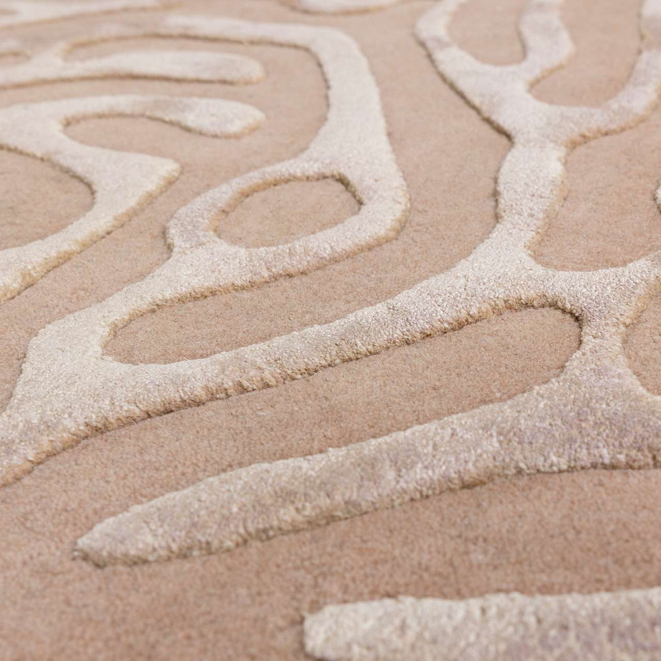 Katherine Carnaby Coral Sand Wool Rug