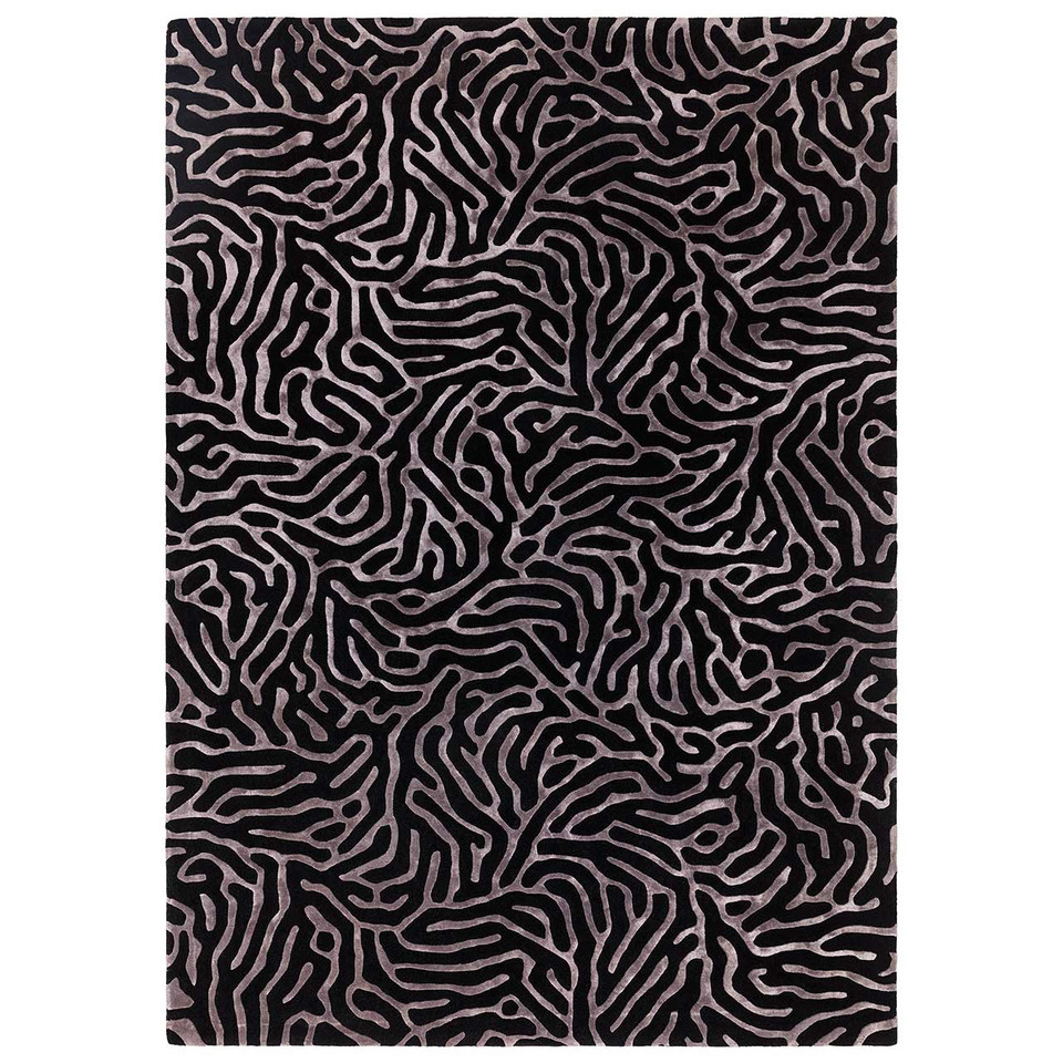 Katherine Carnaby Coral Gunmetal Wool Rug