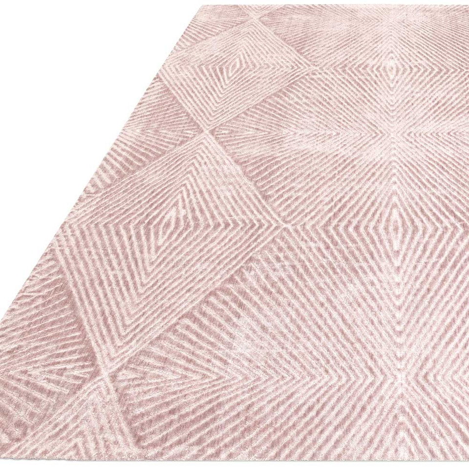 Clarke & Clarke Blaize Blush Rug