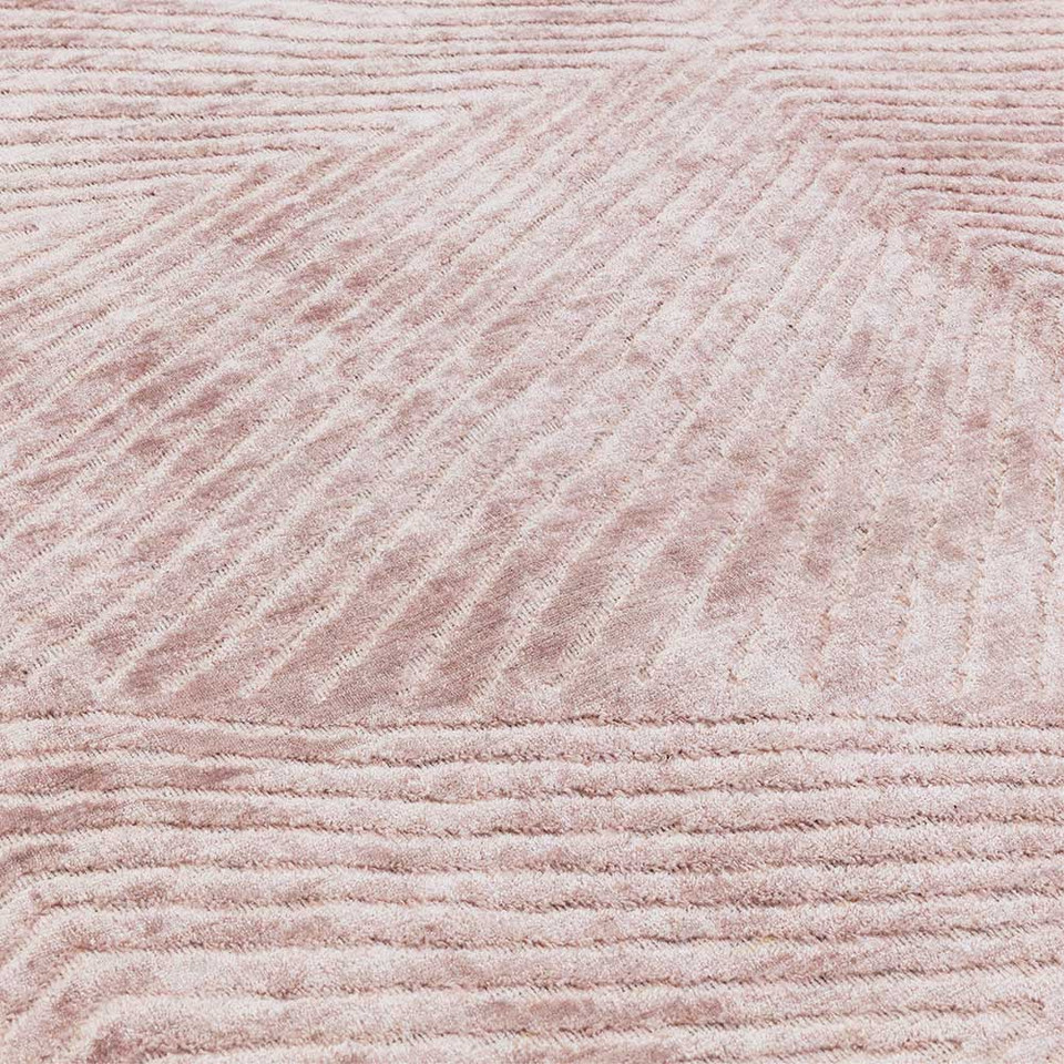 Clarke & Clarke Blaize Blush Rug