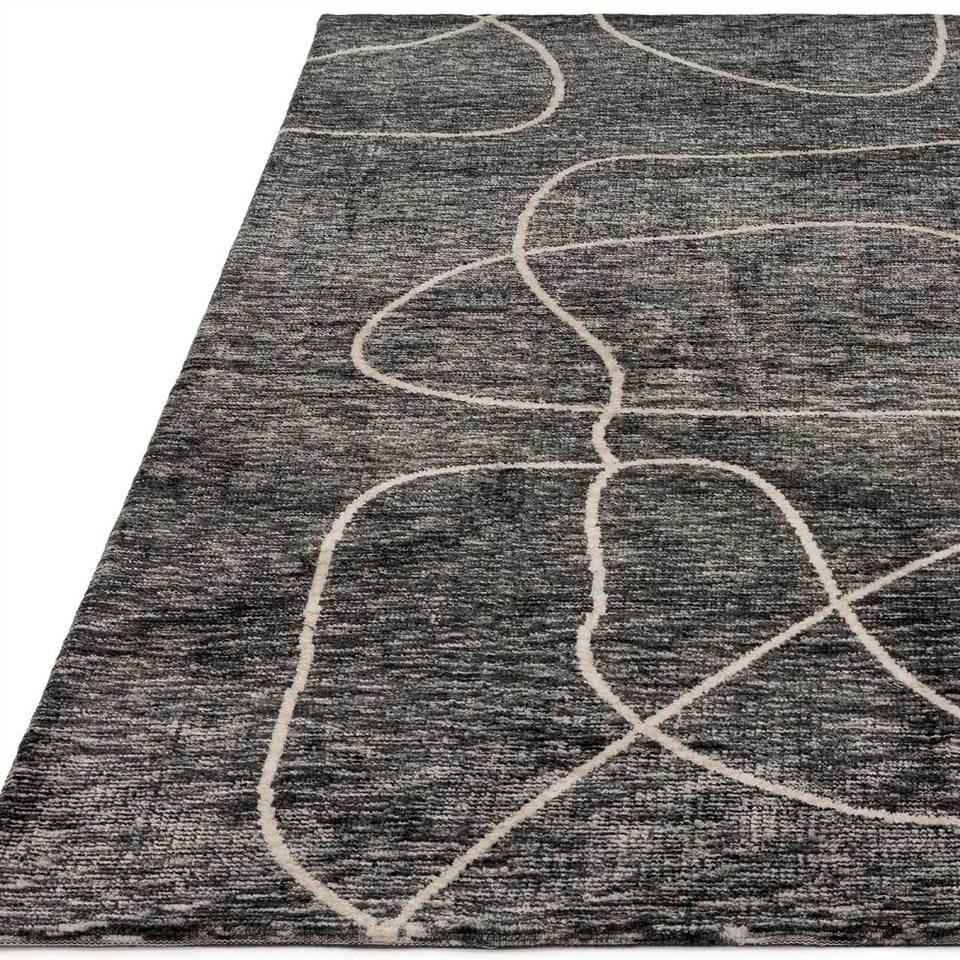 Mason Linear Charcoal Rug